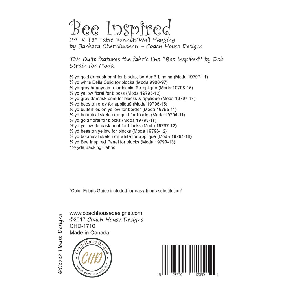 Bee Inspired Quilt Pattern Coach House Designs US bee-inspired-quilt-pattern-coach-house-designs-us