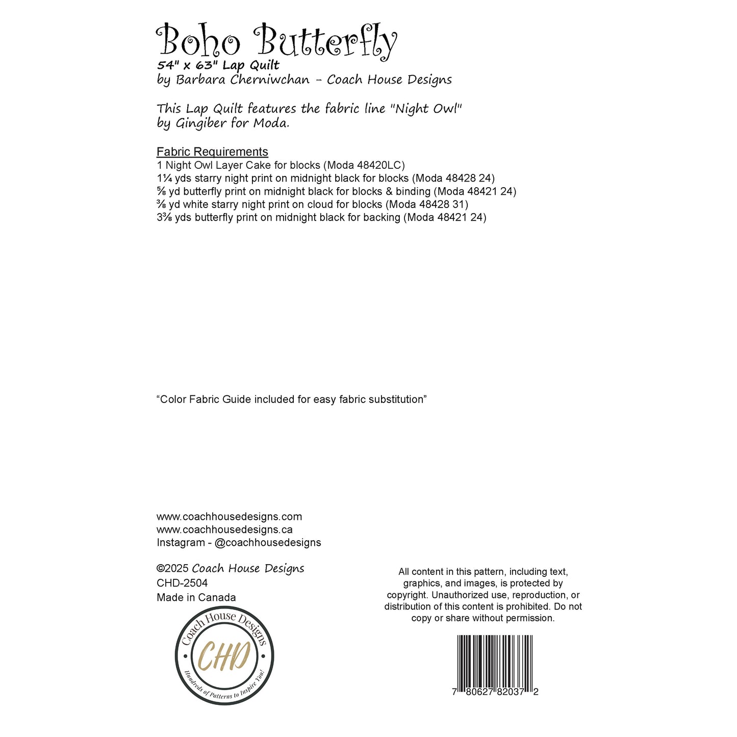 Boho Butterfly Quilt Pattern