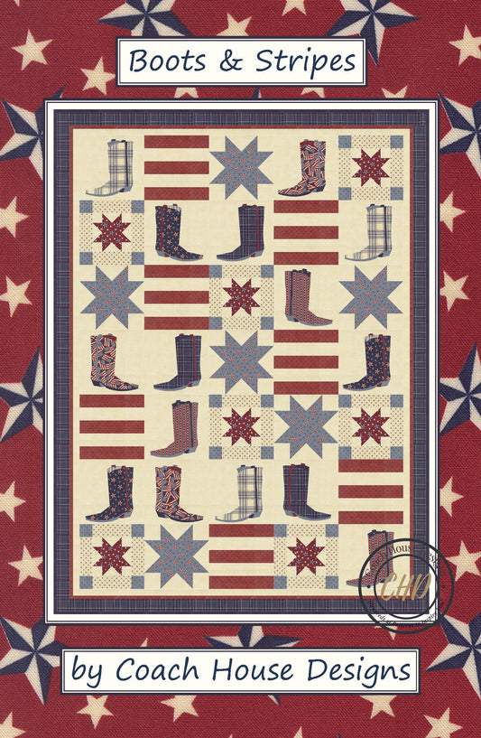 Boots & Stripes Downloadable PDF Quilt Pattern