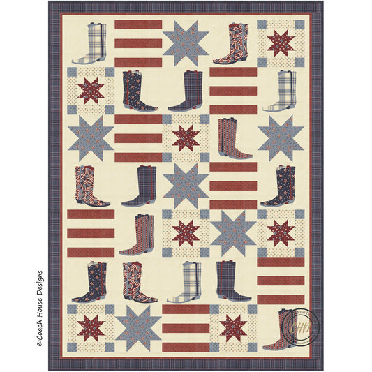 Boots & Stripes Quilt Pattern