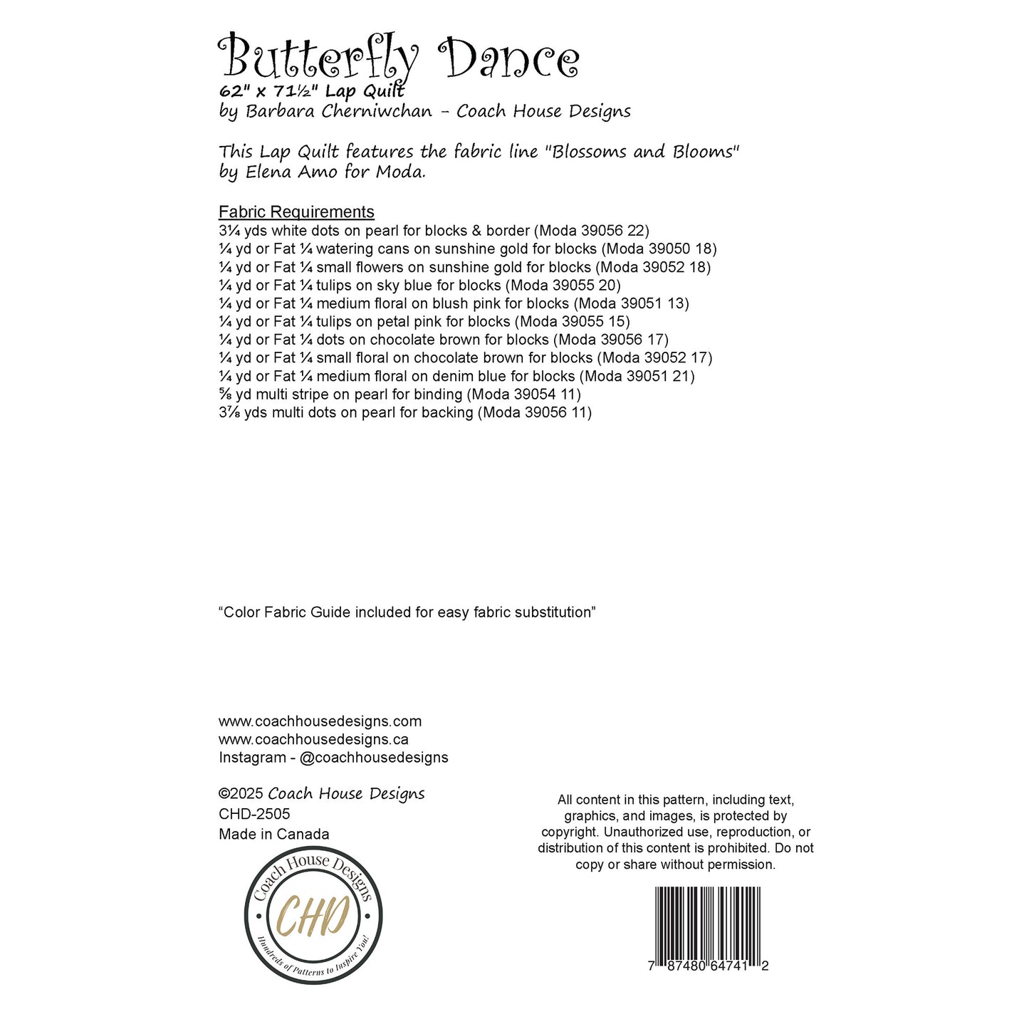 Butterfly Dance Downloadable PDF Quilt Pattern