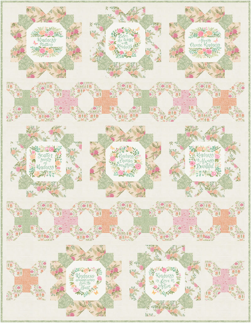 Choose Kindness Downloadable PDF Quilt Pattern (Pre-Order)