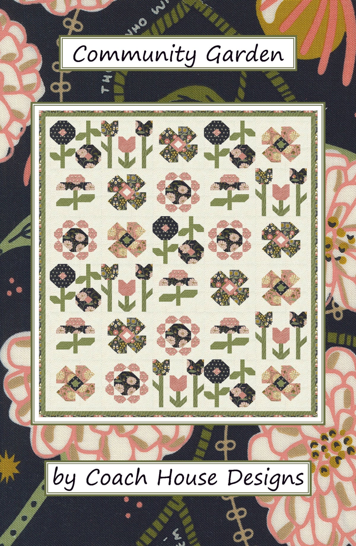 Community Pattern Theme Community Garden Downloadable PDF Quilt Pattern – Coach House Designs US