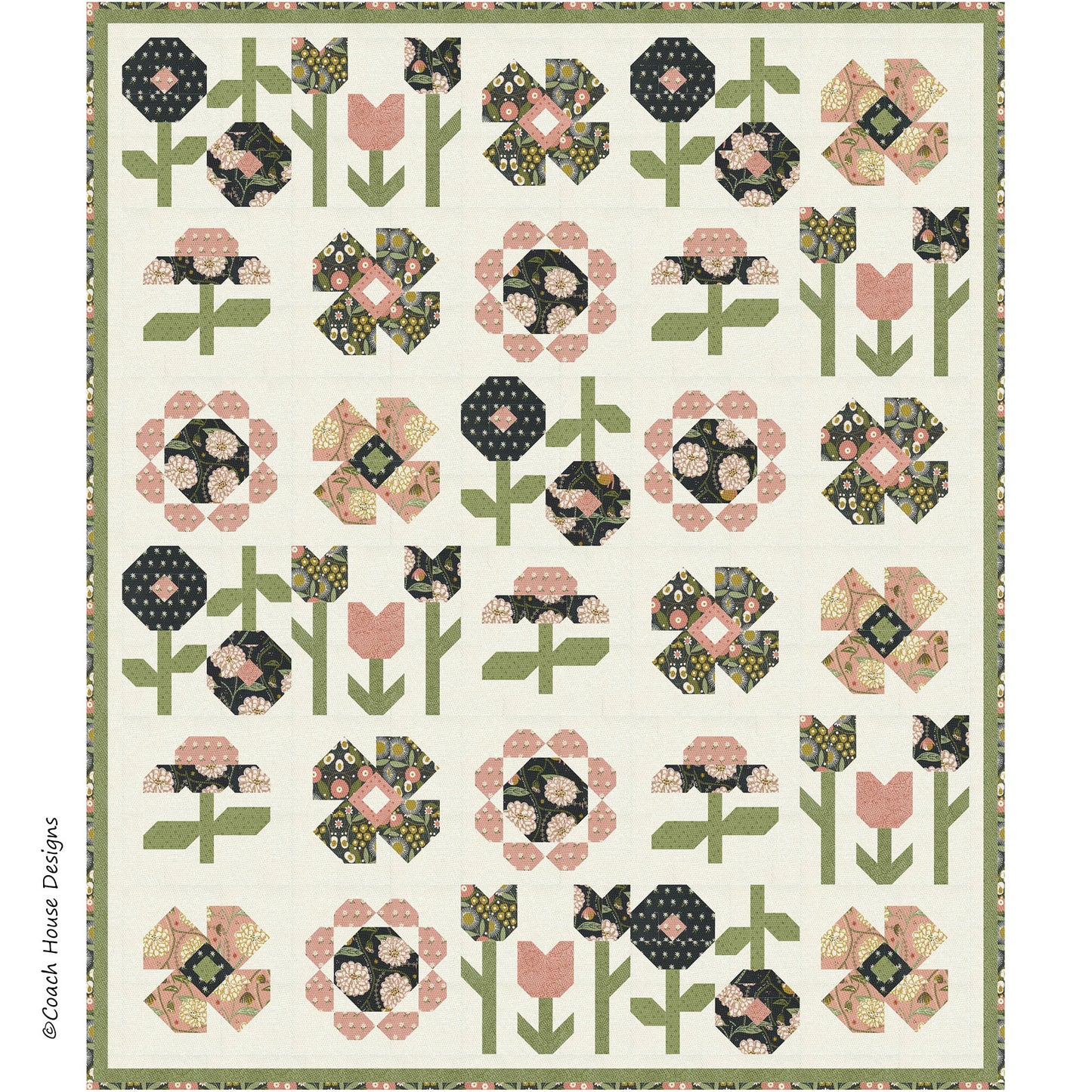 Community Garden Downloadable PDF Quilt Pattern