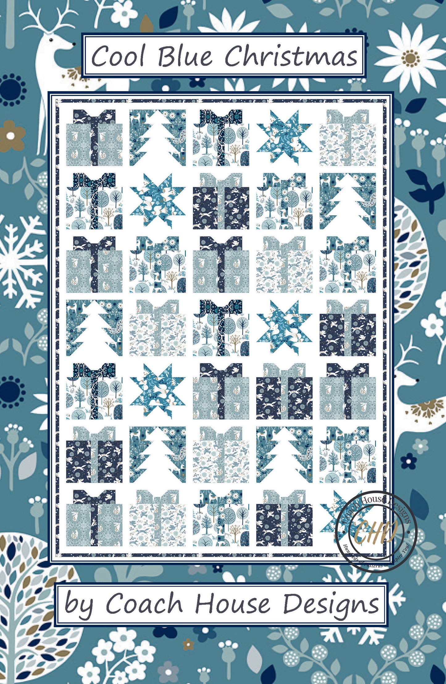 Cool Blue Christmas Quilt Pattern