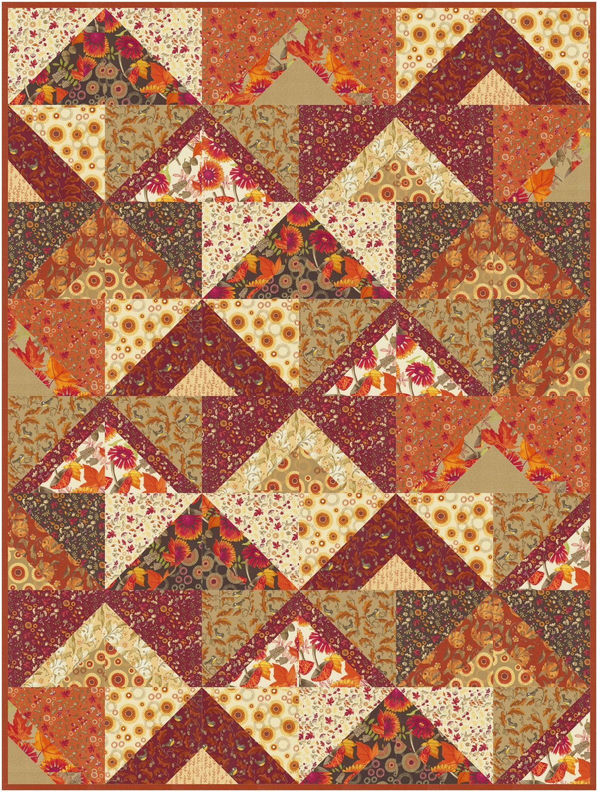 Fall Colors Downloadable PDF Quilt Pattern – Coach House Designs US