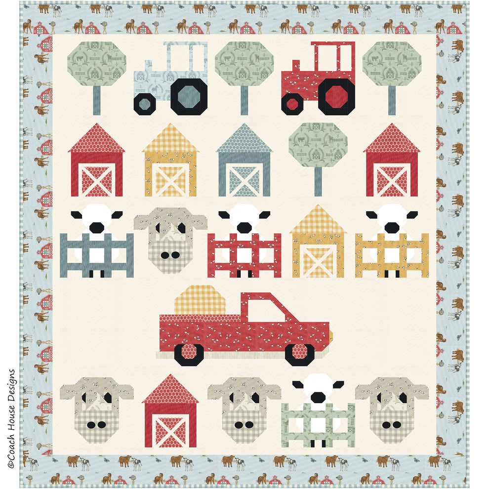 Farm Life Downloadable PDF Quilt Pattern – Coach House Designs US