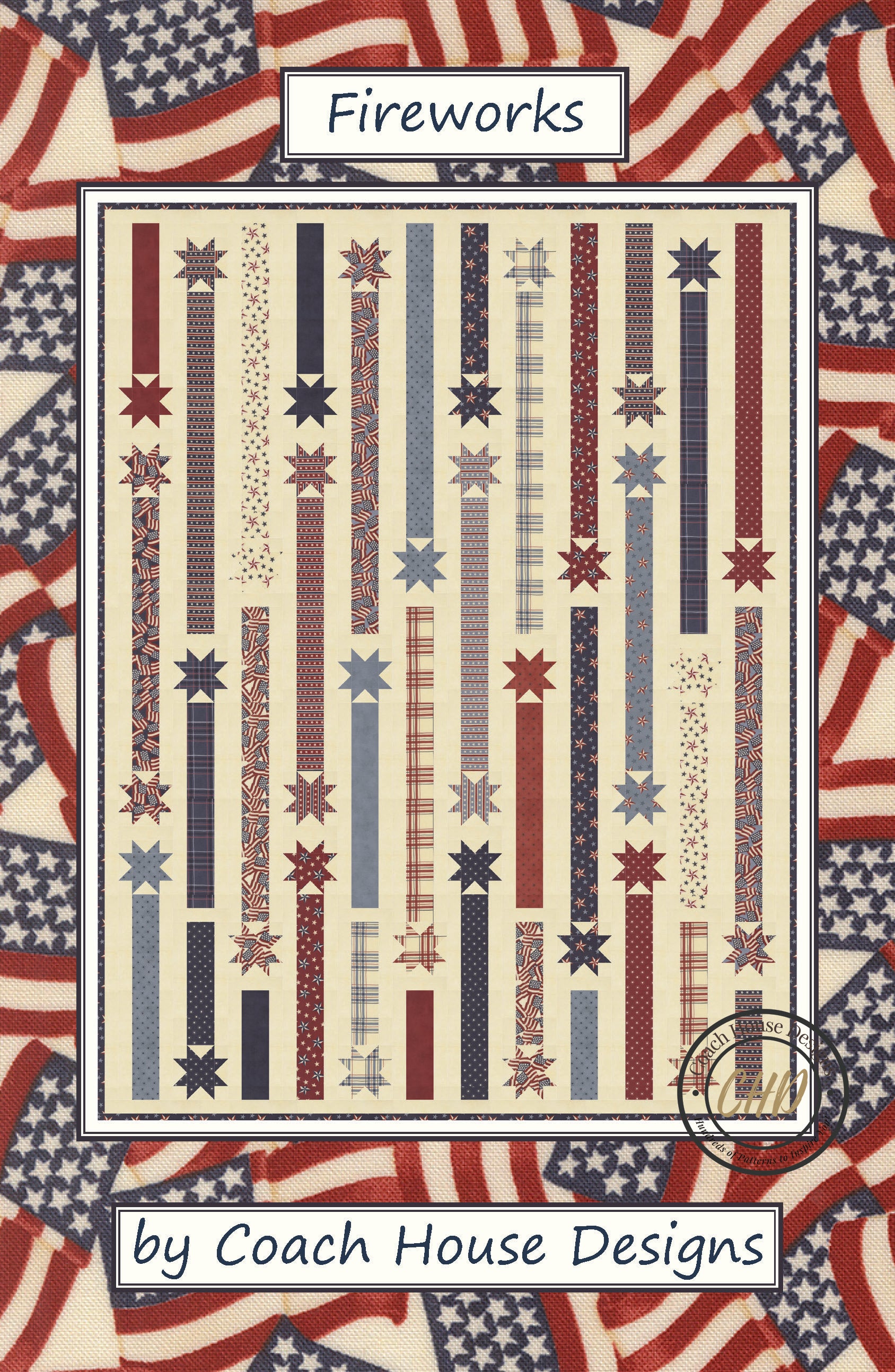 Fireworks Downloadable PDF Quilt Pattern – Coach House Designs US
