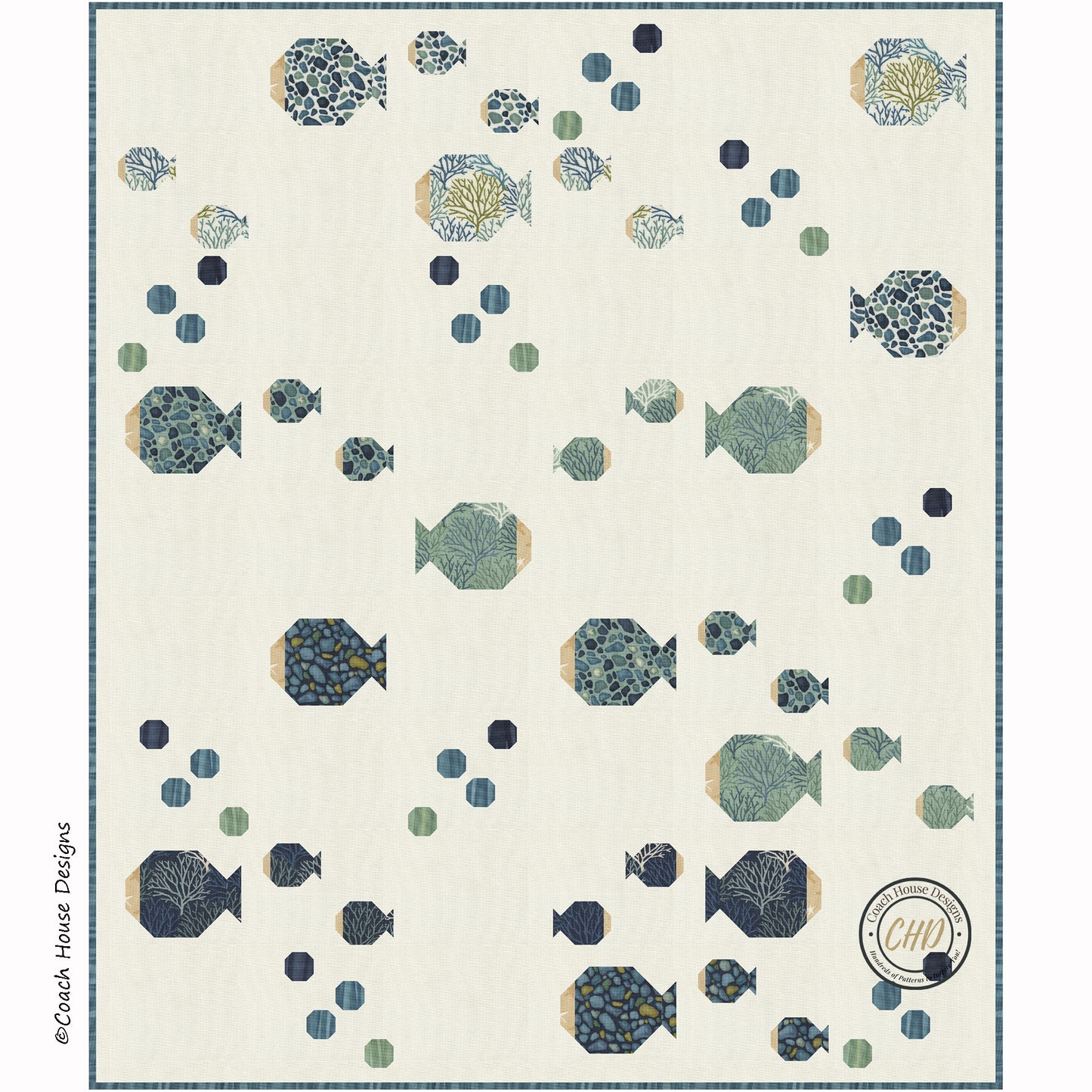 Fishies Lap Downloadable PDF Quilt Pattern (Pre-Order)