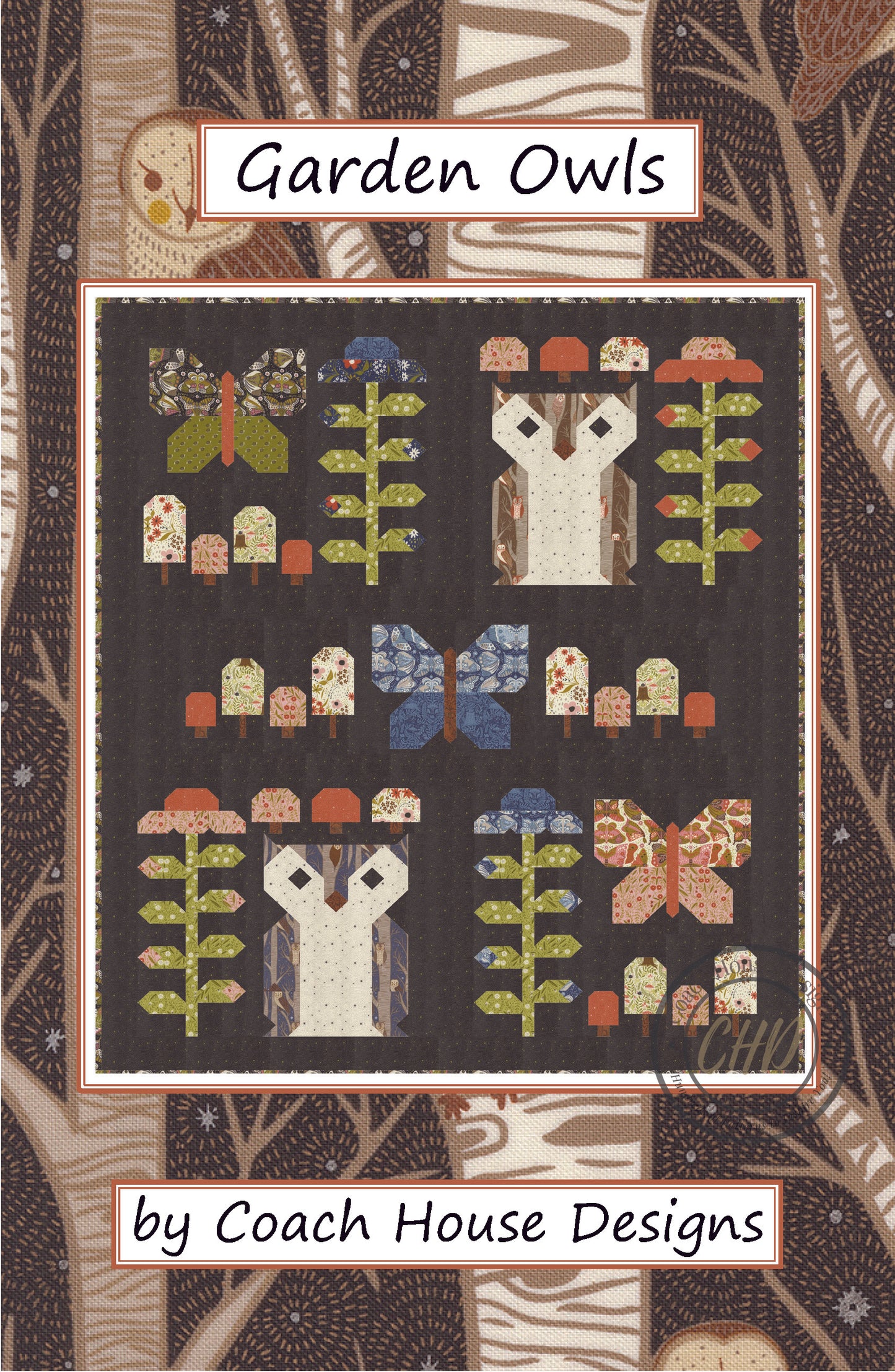 Garden Owls Quilt Pattern (Pre-Order)