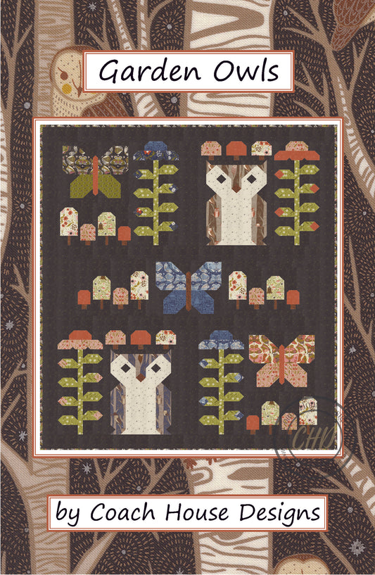 Garden Owls Downloadable PDF Quilt Pattern (Pre-Order)