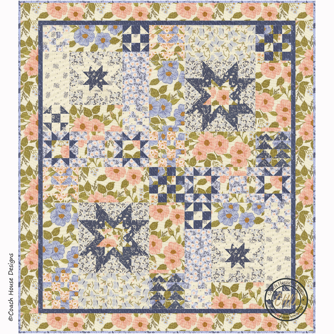Giverny Lap Downloadable PDF Quilt Pattern – Coach House Designs US