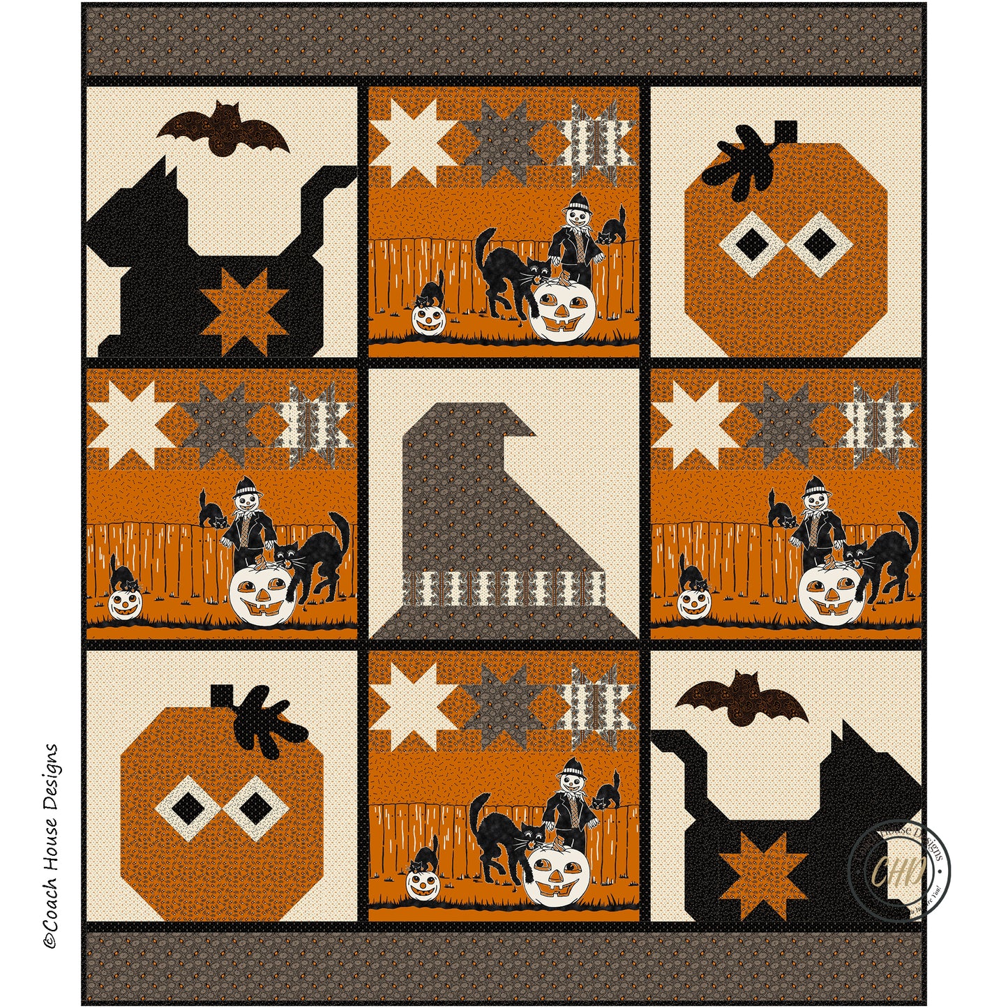 Hallow's Eve Downloadable PDF Quilt Pattern (Pre-Order)