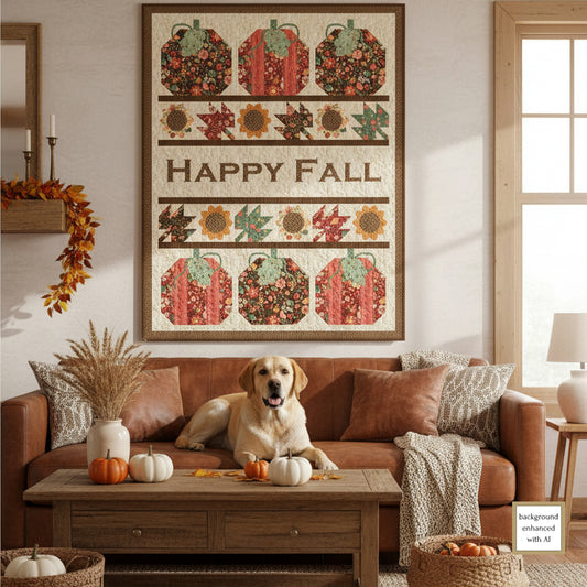 Happy Fall Again Downloadable PDF Quilt Pattern