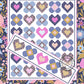 Hearts & Flowers Lap Quilt and Table Runner Downloadable PDF Pattern