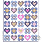 Hearts & Flowers Lap Quilt and Table Runner Downloadable PDF Pattern