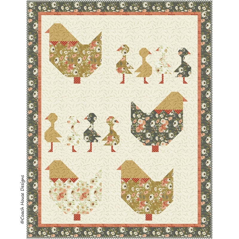 Hen Hen Goose Downloadable PDF Quilt Pattern