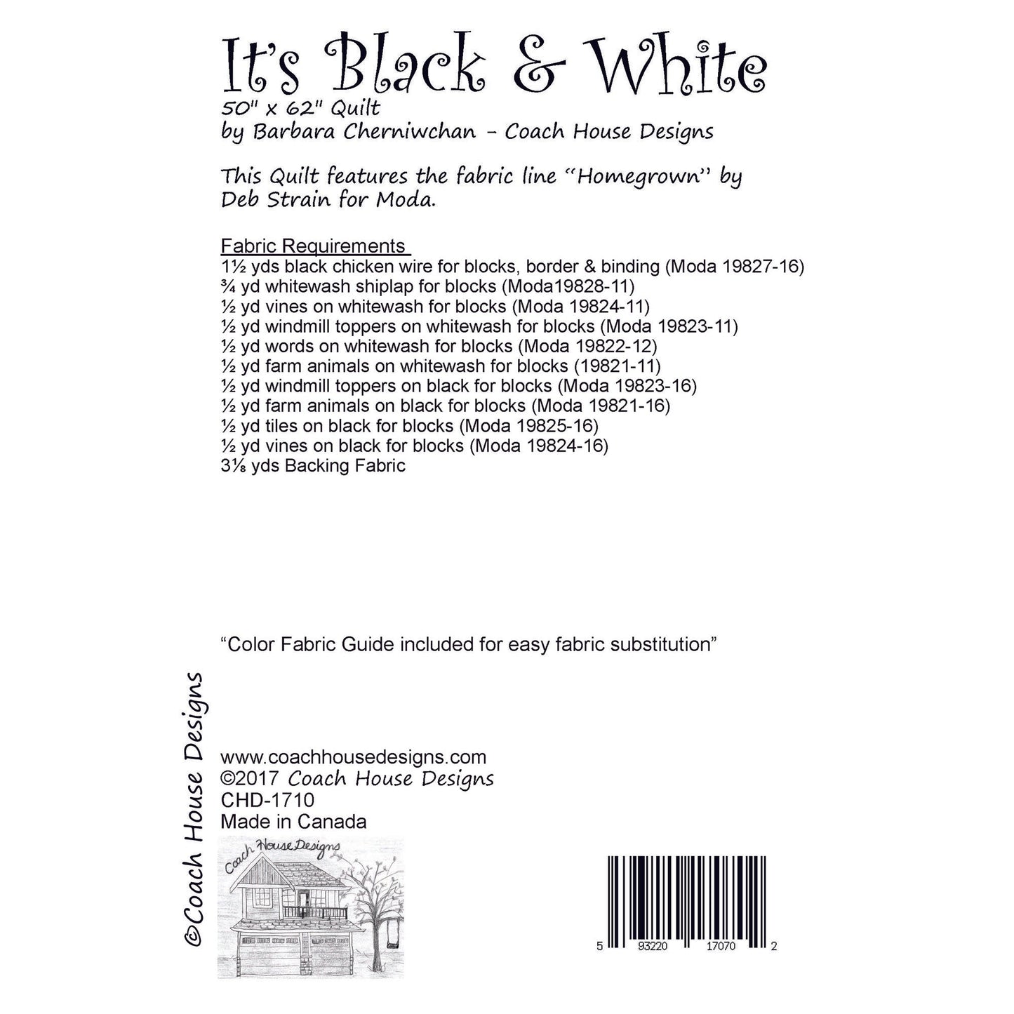 It’s Black & White Quilt Pattern