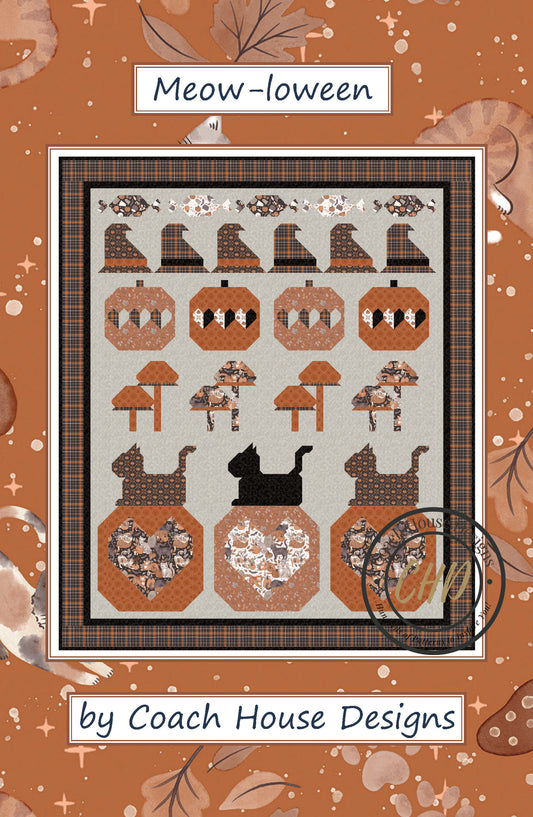 Meow-loween Downloadable PDF Quilt Pattern (Pre-Order)