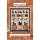 Meow-loween quilt pattern featuring cats,  pumpkins, mushrooms, hats and candy by Coach House Designs.