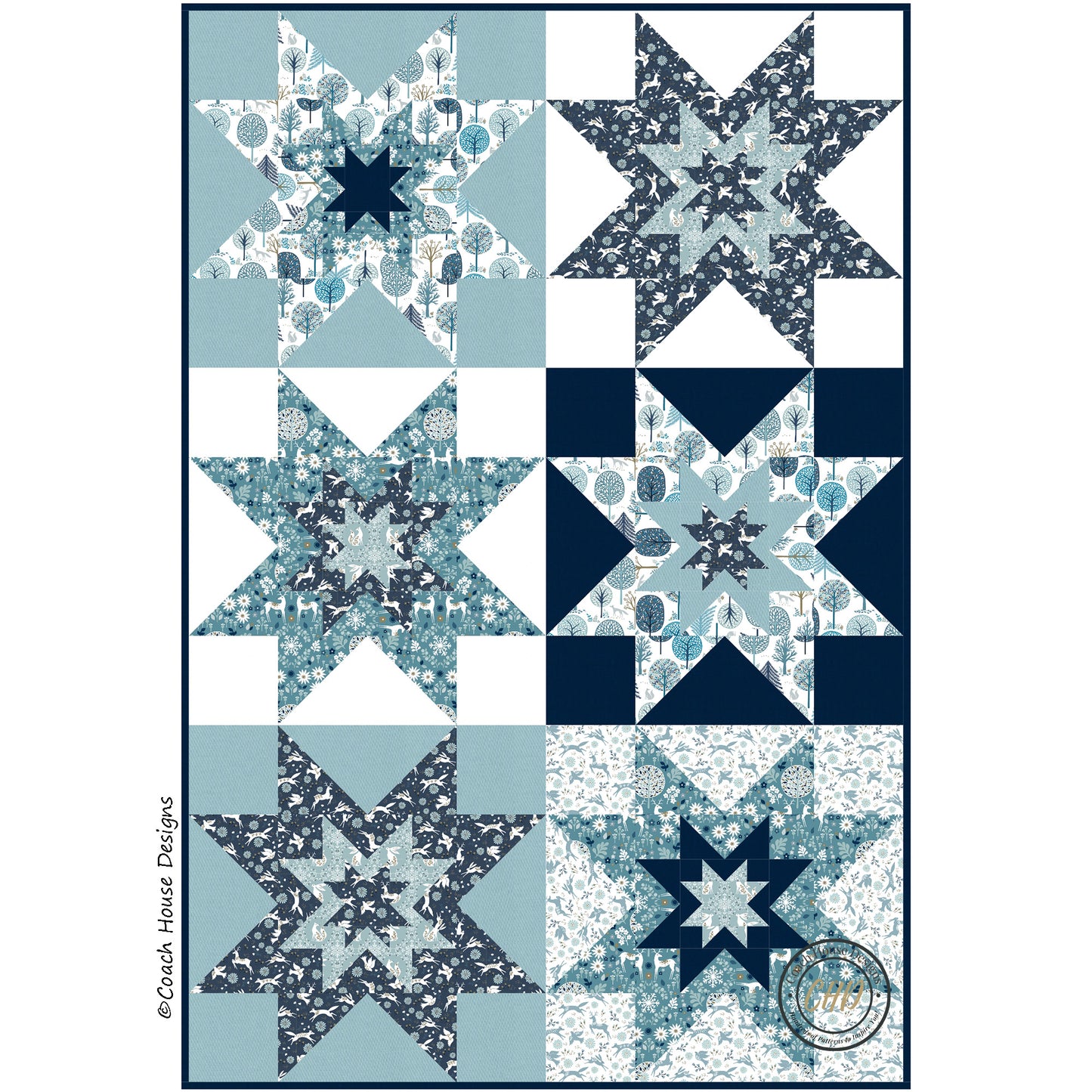 Midnight Blue Downloadable PDF Quilt Pattern
