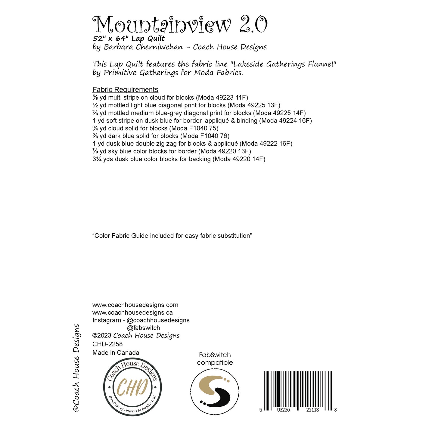 Mountainview 2.0 Downloadable PDF Quilt Pattern