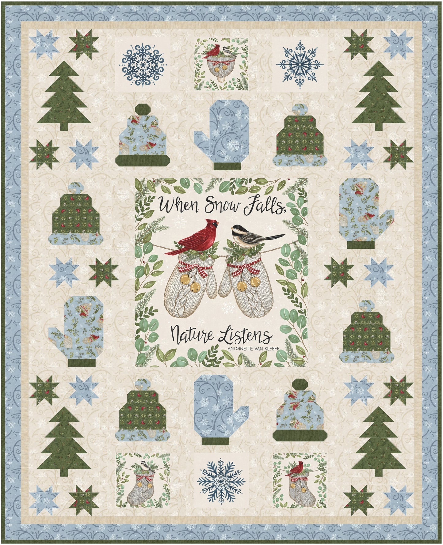 Nature's Listening Downloadable PDF Quilt Pattern (Pre-Order)