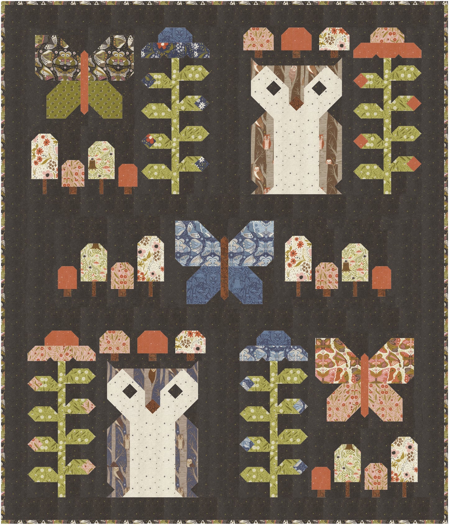 Garden Owls Quilt Pattern (Pre-Order)