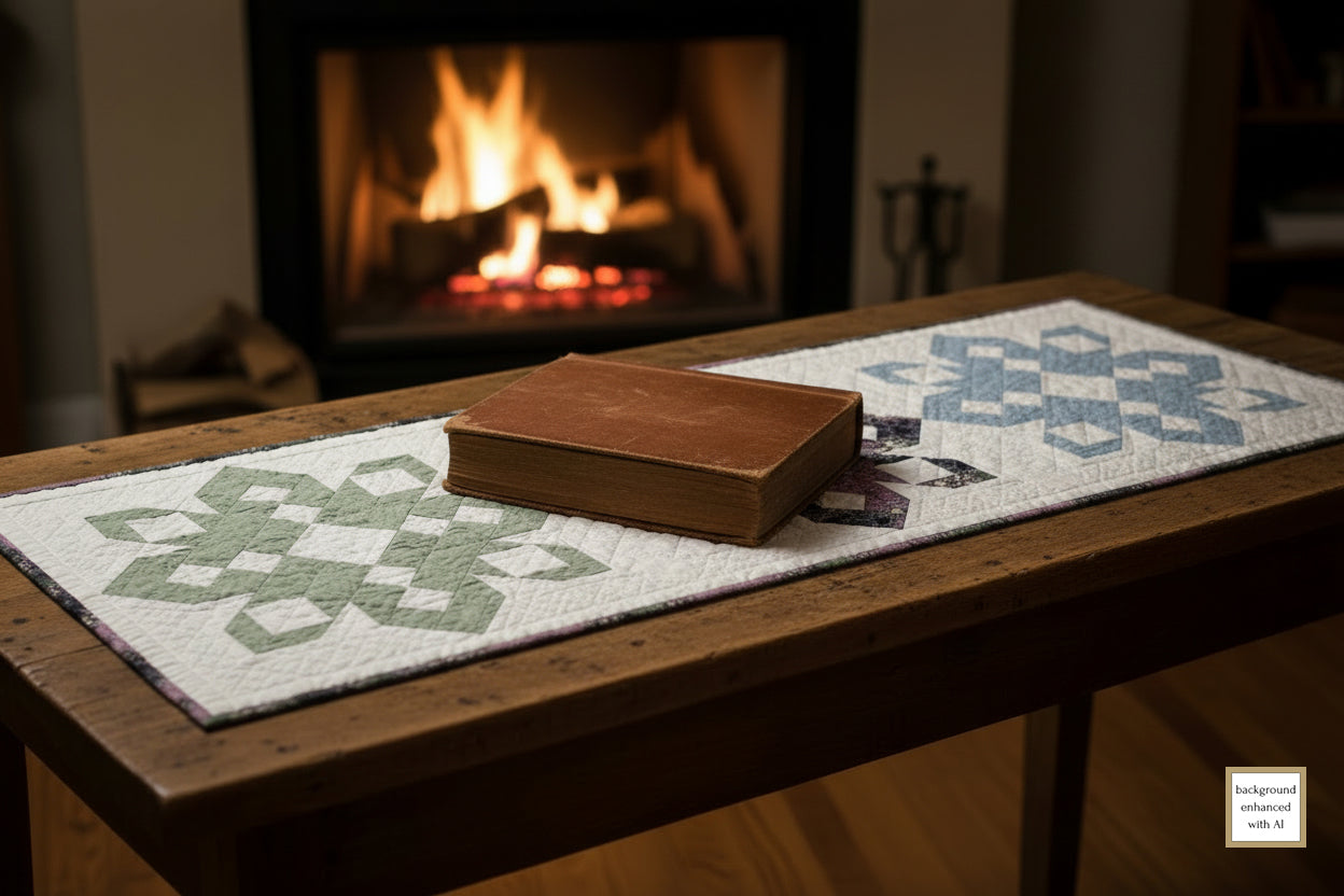 Northern Snowflakes Quilt and Table Runner Downloadable PDF Pattern