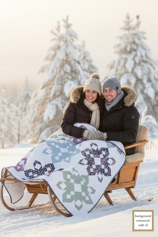 Northern Snowflakes Quilt and Table Runner Pattern