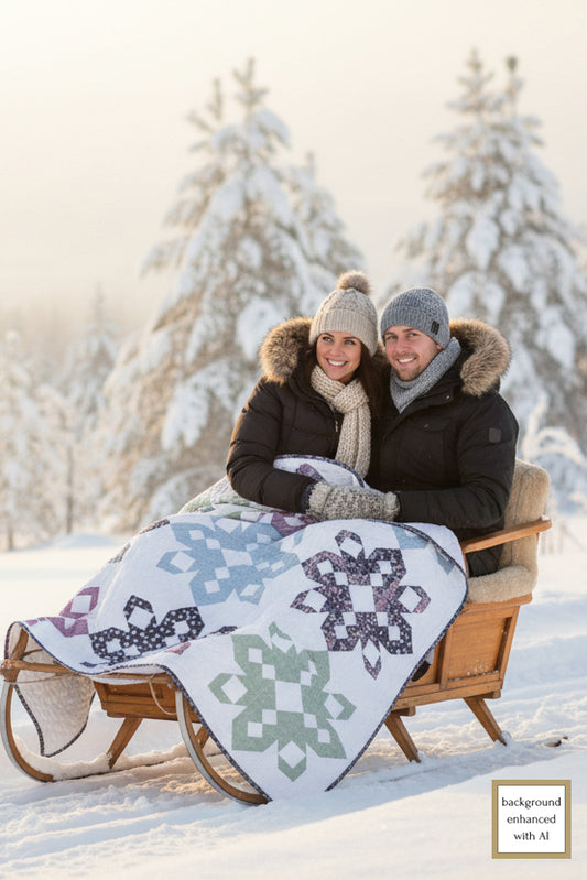 Northern Snowflakes Quilt and Table Runner Pattern