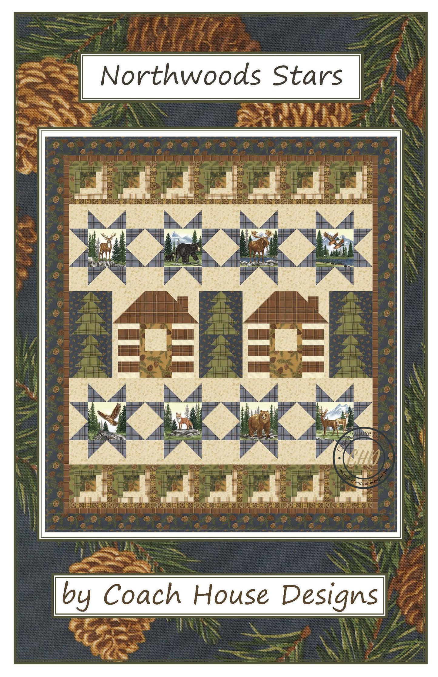 Northwoods Stars Downloadable PDF Quilt Pattern
