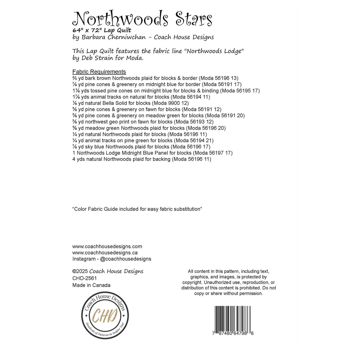 Northwoods Stars Quilt Pattern