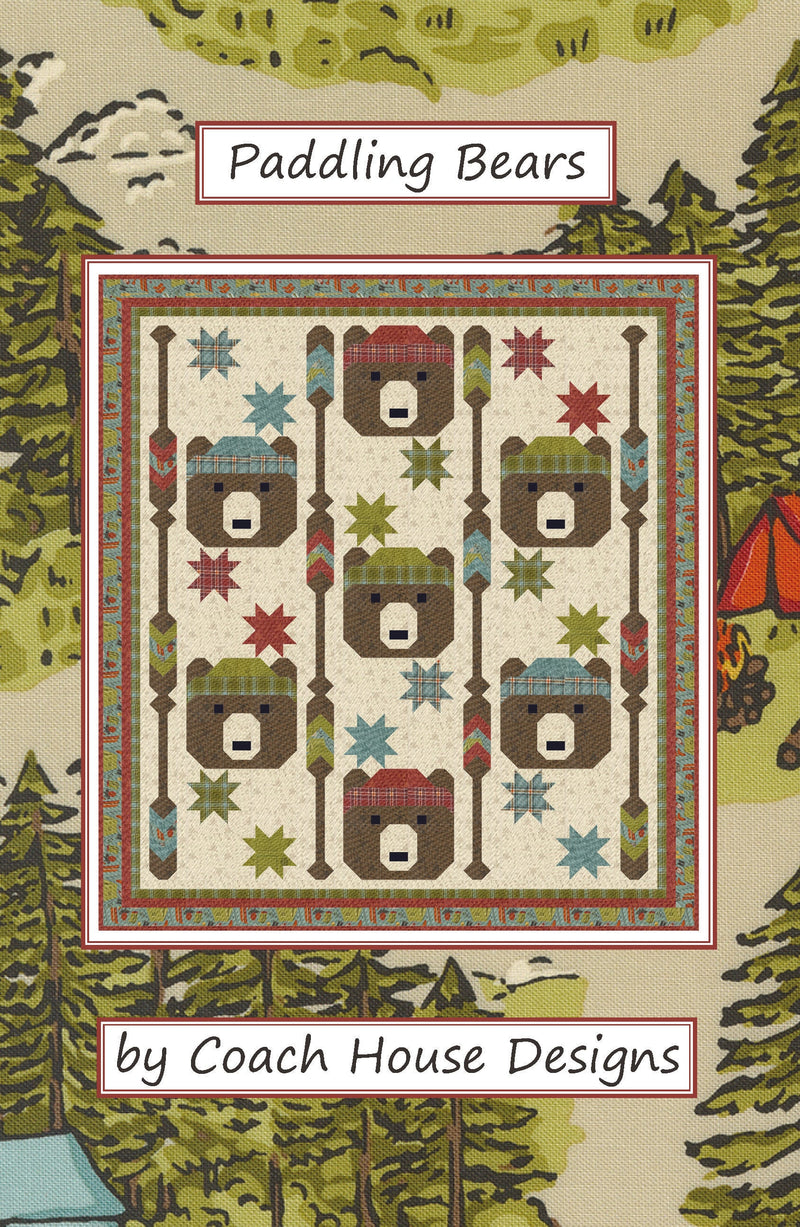 Paddling Bears Downloadable PDF Quilt Pattern