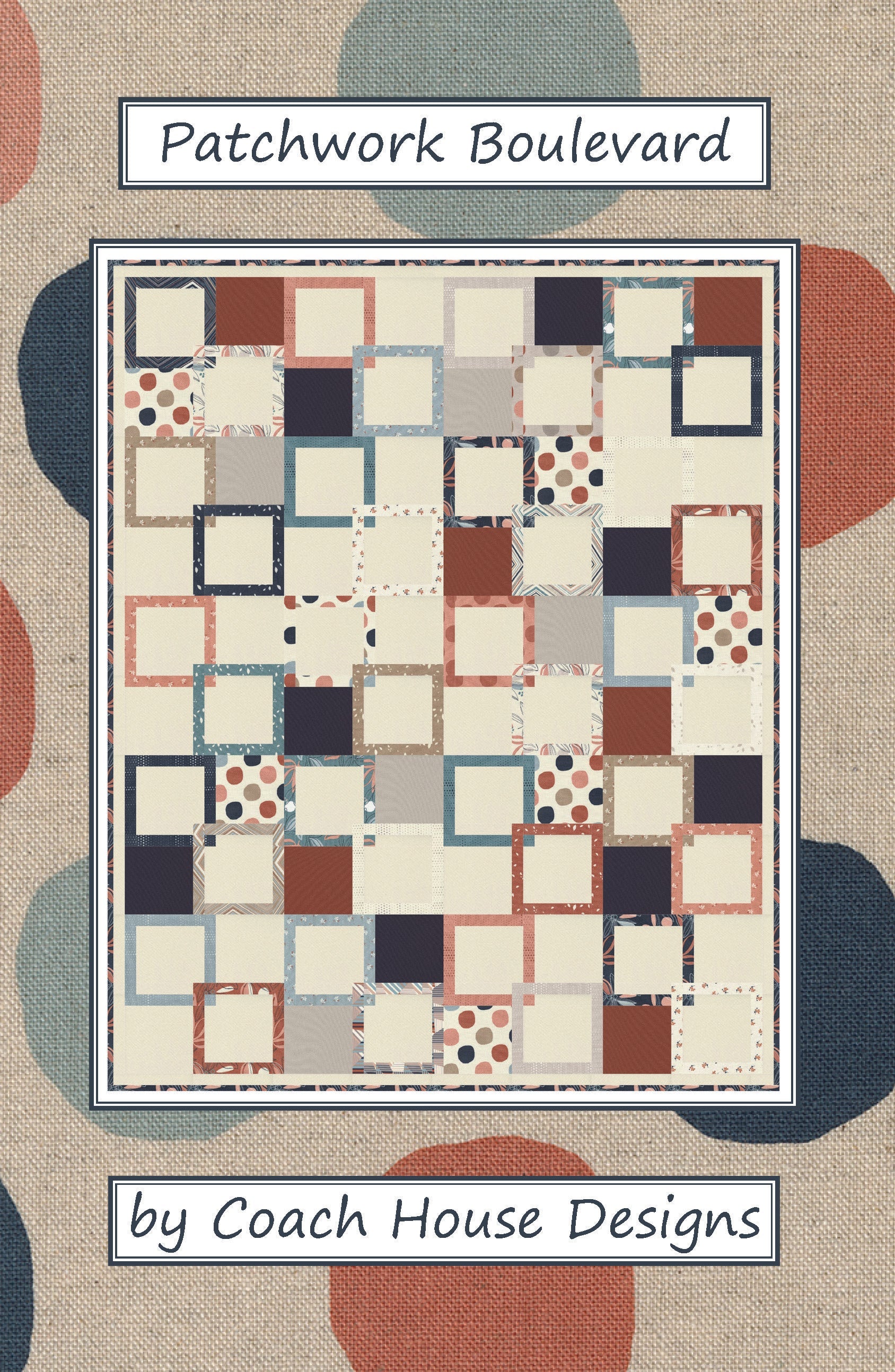 Patchwork Boulevard Downloadable PDF Quilt Pattern – Coach House Designs US