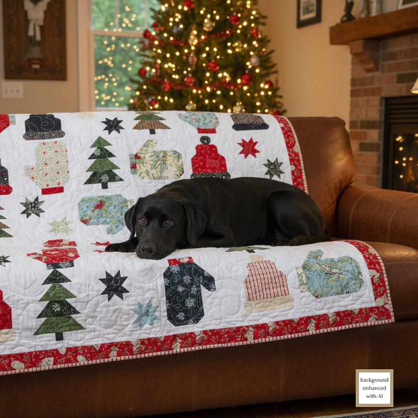 Playing in the Snow Downloadable PDF Quilt Pattern