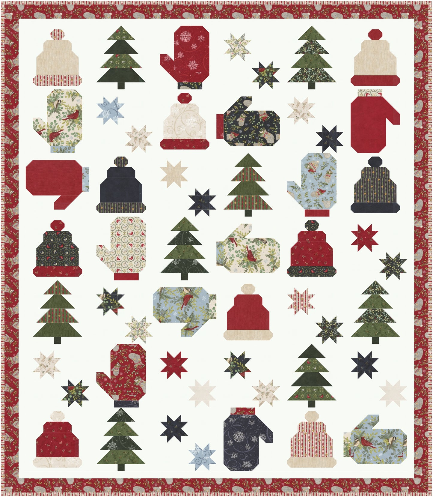 Playing in the Snow Downloadable PDF Quilt Pattern (Pre-Order)