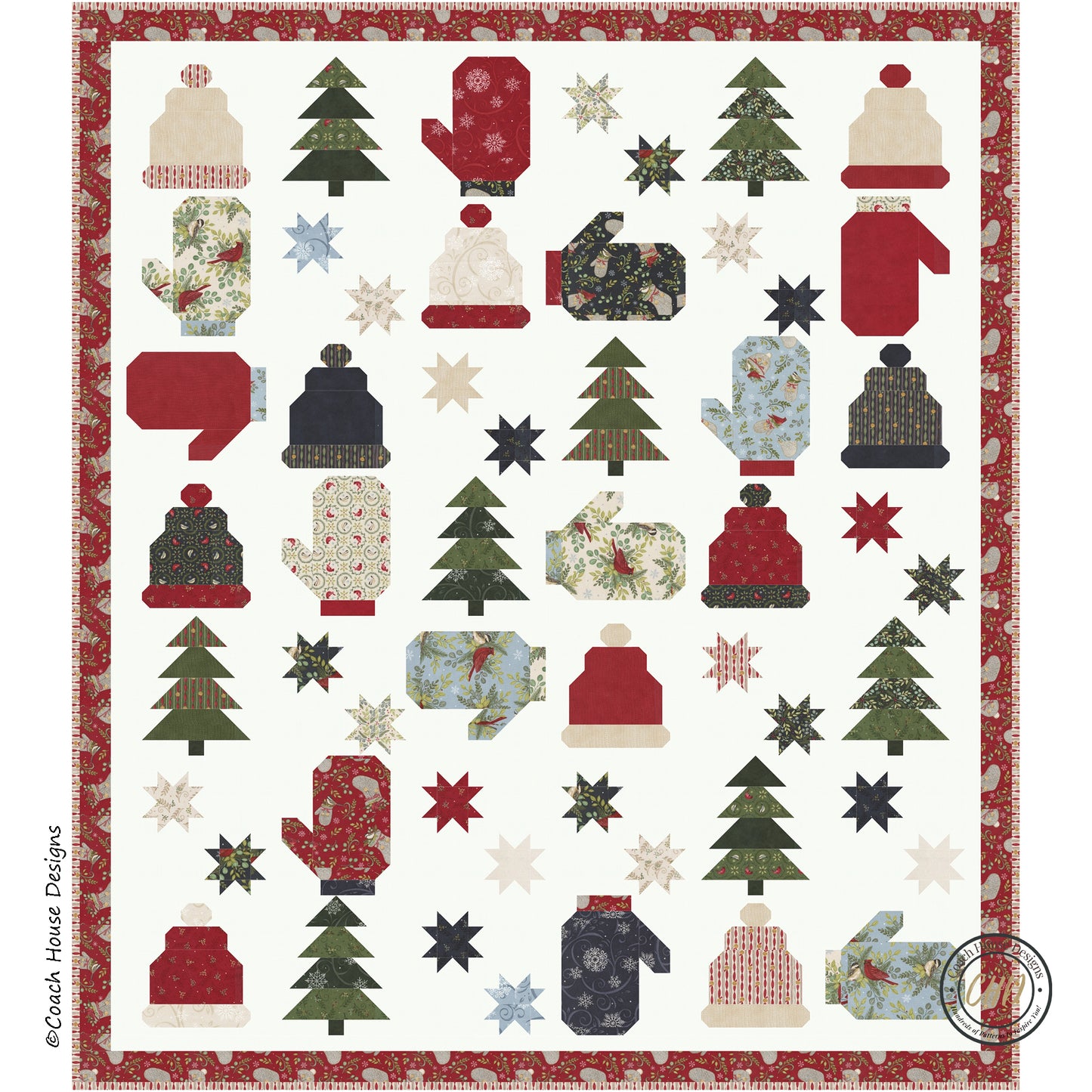 Playing in the Snow Downloadable PDF Quilt Pattern