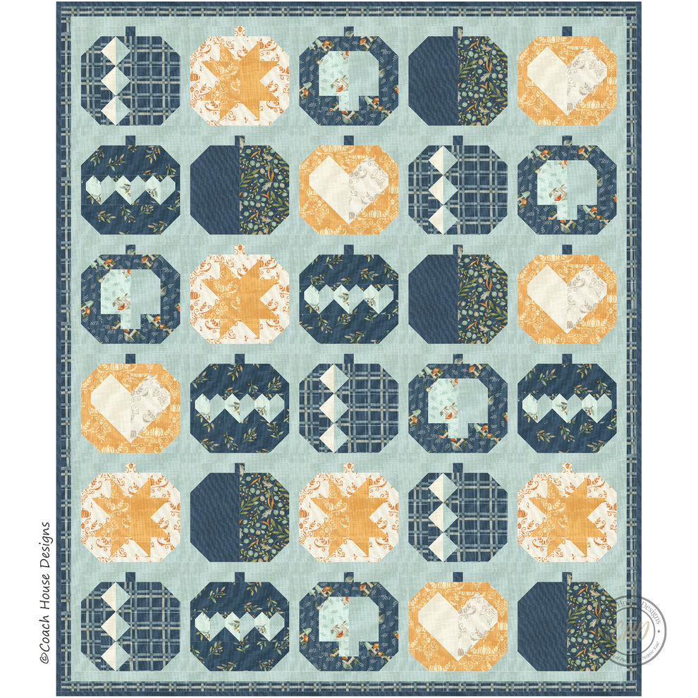 Pumpkin Parade Downloadable PDF Quilt Pattern – Coach House Designs US