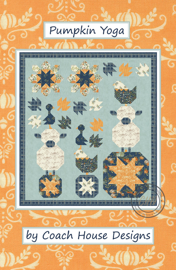 Pumpkin Yoga downloadable PDF Quilt Pattern (Pre-Order)