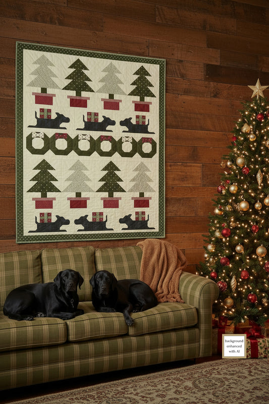 Puppy's First Christmas Quilt Pattern (Pre-Order)