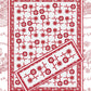 Redwork Flower Market Quilt Pattern