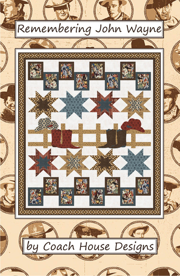 Remembering John Wayne Downloadable PDF Quilt Pattern (Pre-Order)