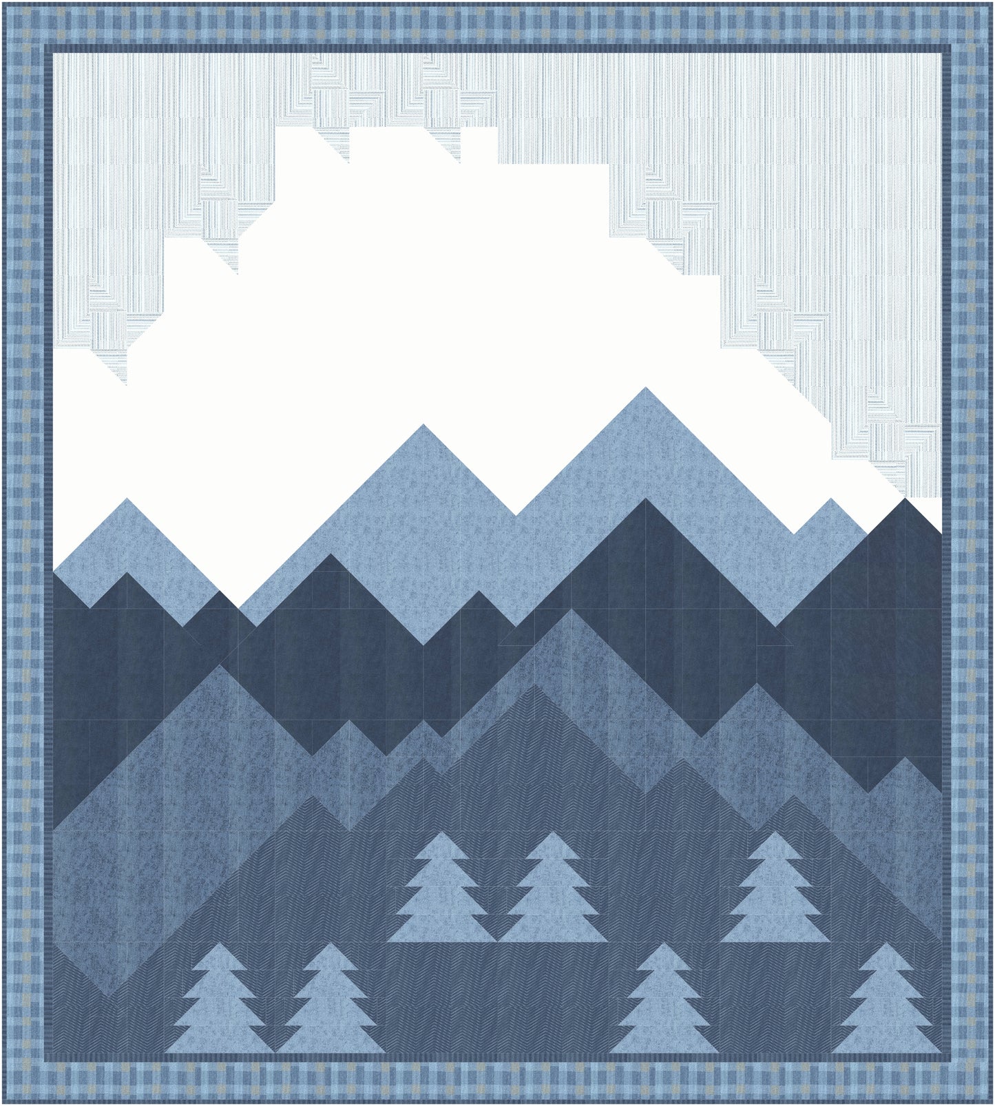 Rocky Mountainview Downloadable PDF Queen Size Digital Pattern