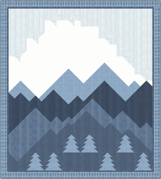 Rocky Mountainview Downloadable PDF Queen Size Digital Pattern