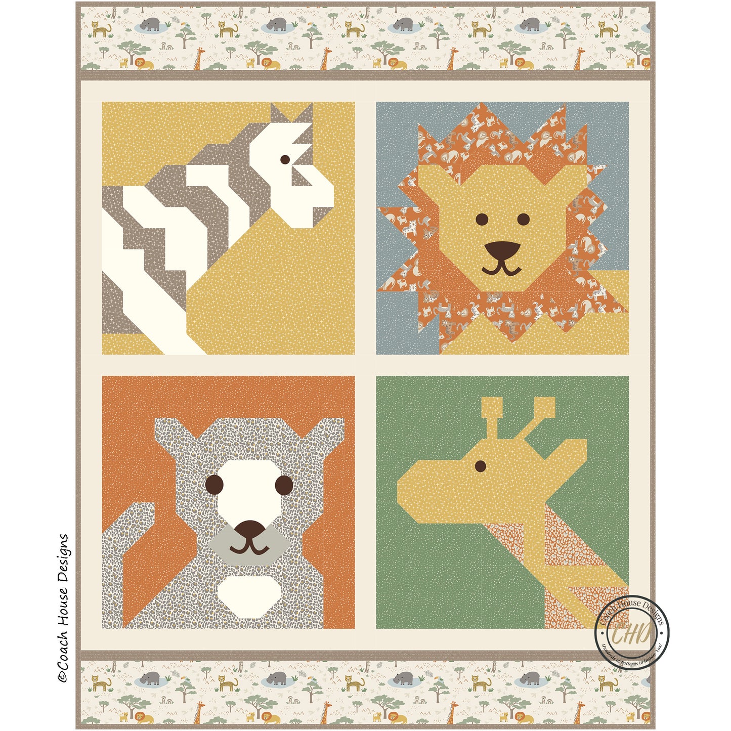 Safari on the Savannah Downloadable PDF Quilt Pattern