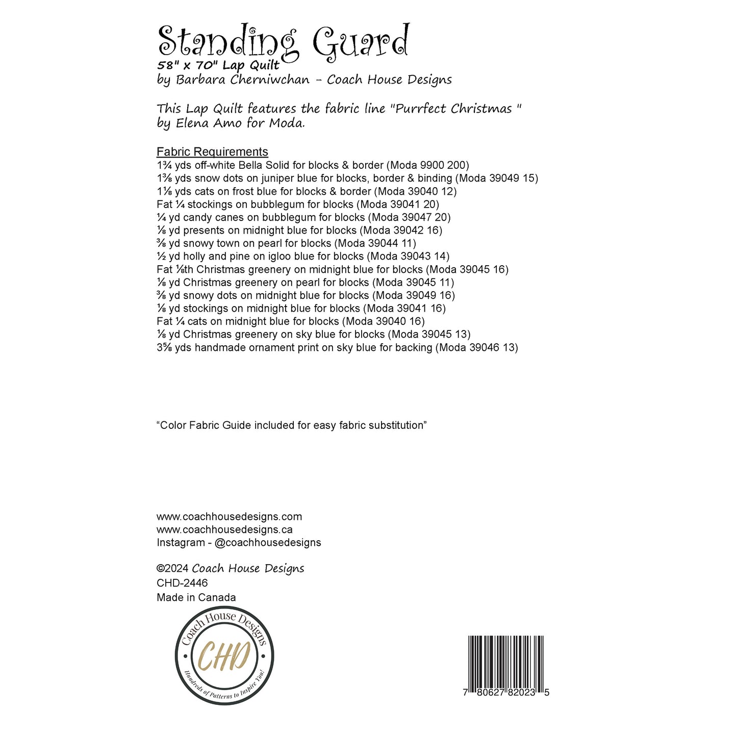 Standing Guard Quilt Pattern