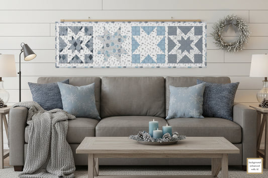 Star Gazing Downloadable PDF Table Runner Pattern