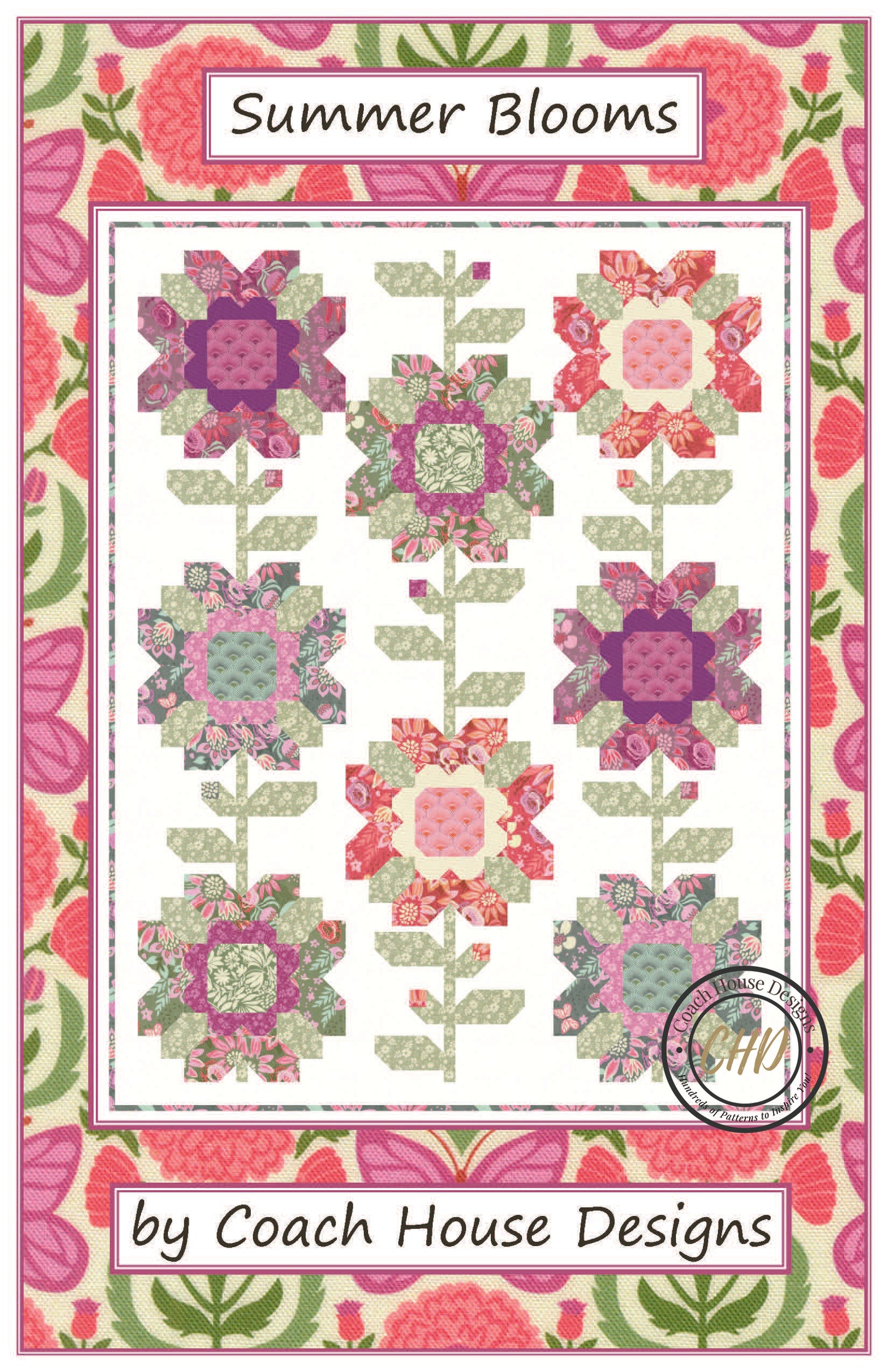 Summer Blooms Downloadable PDF Quilt Pattern (Pre-Order)