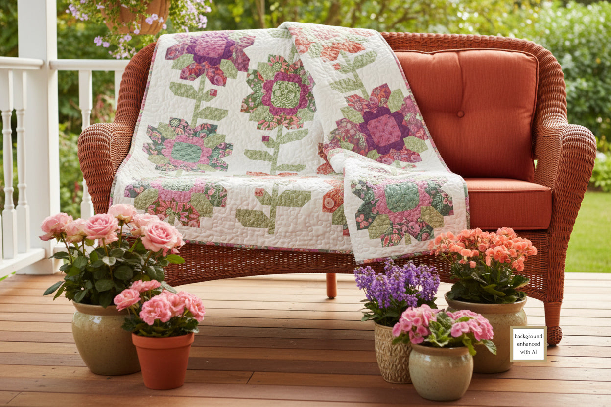 Summer Blooms Downloadable PDF Quilt Pattern (Pre-Order)